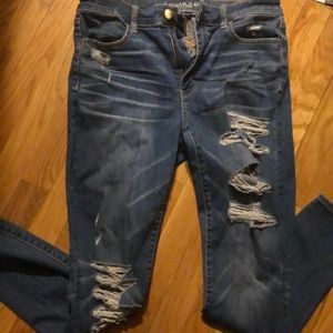 American Eagle ripped jeans